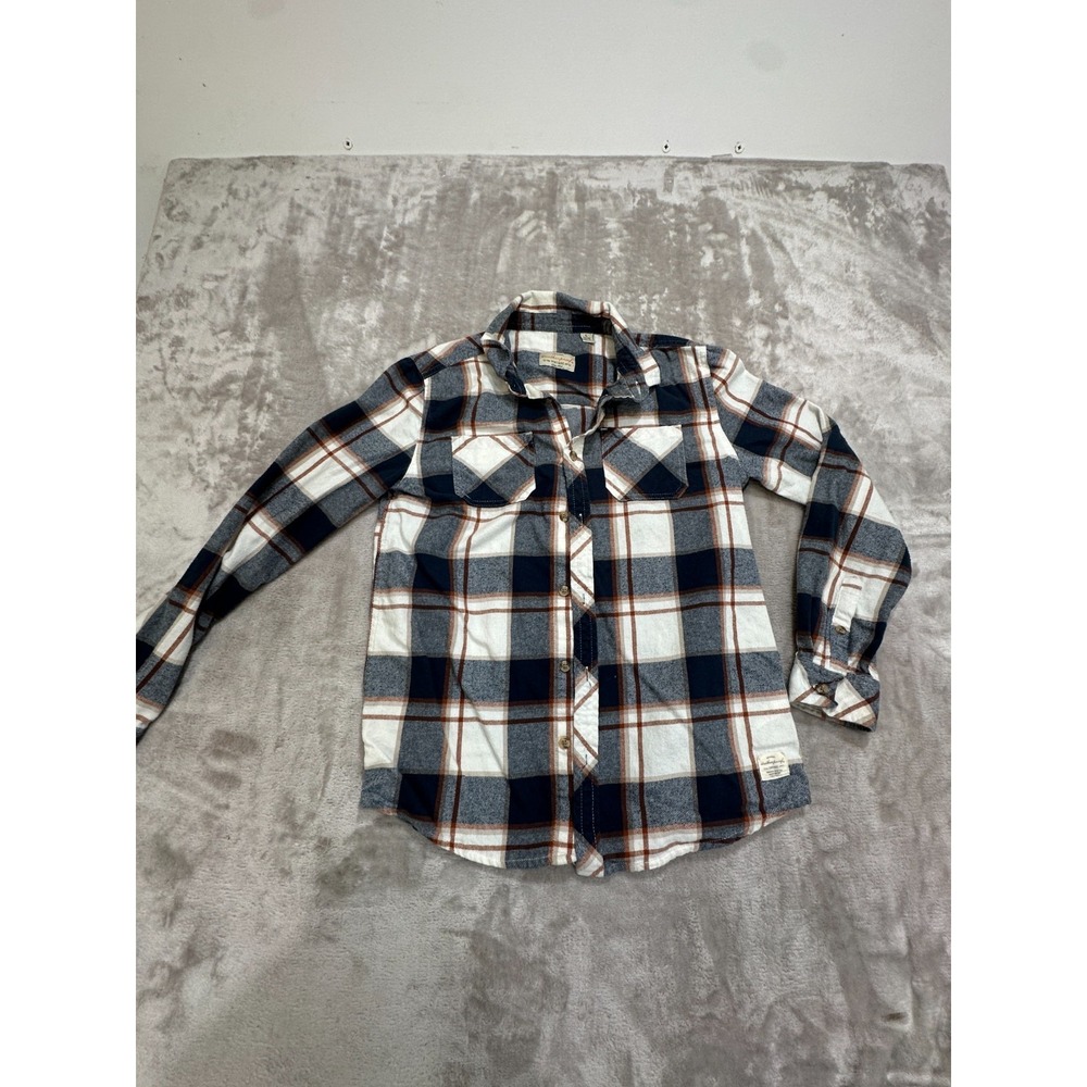 Weatherproof Vintage Boys Flannel Shirt Youth Large 14/16 Long Sleeve